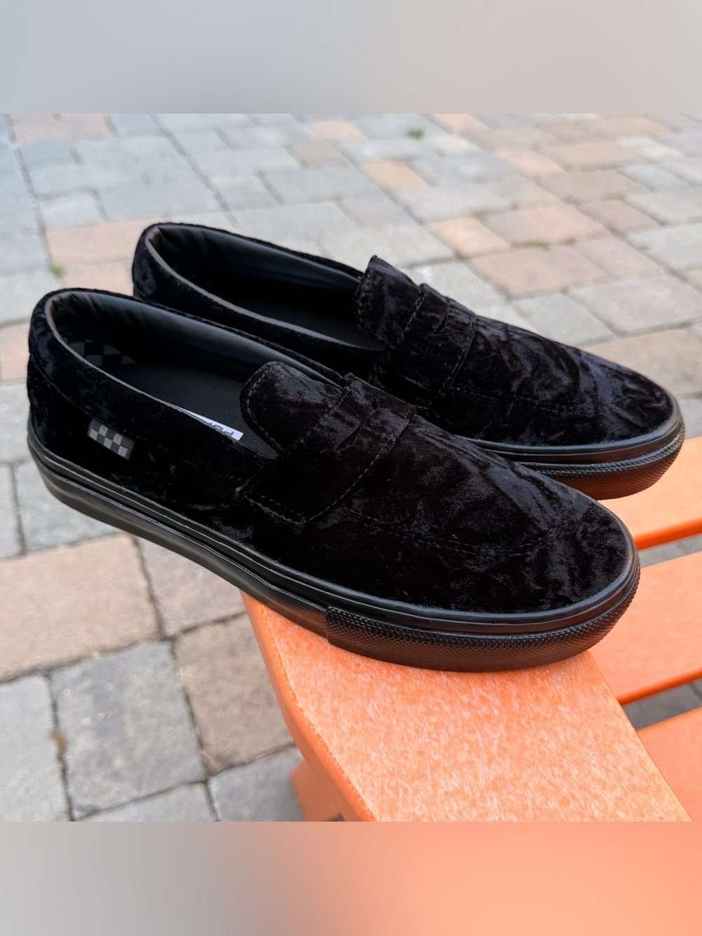 Vans Skate Style 53 Men’s Skateboard Shoes (Velvet) Black VN0A5HEL5AA - Size 6.5